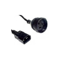 Eaton Output Cord IEC 10A plug to 10A 3 pin AUST stubby 200mm