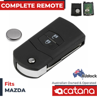 Acatana Remote Flip Key Transponder For Mazda 3 BK Series 1 2003 - 2006 4D63 433 MHz 2B