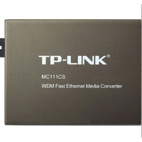 TP-Link MC112CS Single-mode SC Fiber Converter Full-duplex Switching Power Adapter