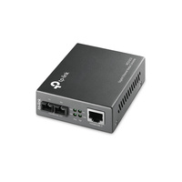 TP-Link MC210CS Gigabit Single-Mode Media Converter, Full-duplex up to 15Km, Switching Power Adapter, Chassis Mountable