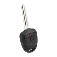 Complete Remote Car Key for Mitsubishi Outlander 2007 - 2012 2 Buttons Fob MIT8 433 Mhz ID46 Transponder Chip Replacement