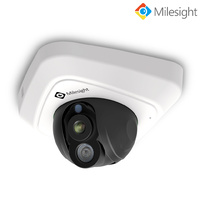 Milesight Technology IR Mini Dome Network FullHD  H.264 Camera, 3MP, 1/3" Progressive Scan CMOS, 2.8mm,  Low Light, F1.6 Lens, WDR, PoE, Built-in M