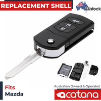 Acatana Remote Flip Car Key Shell Case For Mazda 5 Blank Enclosure Fob Replacement 3B