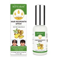 Nifeishi Hair Regrowth Spray Anti Hair Loss Treatment Ginger Oil Pure Natural for Men and Women 50ml