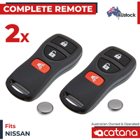 2x For Nissan X-Trail T30 2002 2003 - 2007 Remote Control Fob 433 MHz 3B Keyless
