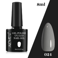 Aliver Color Gel Nail Polish Art Lacquer Manicure No Wipe Top Base Coat 8ml UV