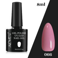Aliver Color Gel Nail Polish Art Lacquer Manicure No Wipe Top Base Coat 8ml UV Varnish