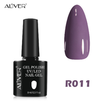 Aliver Color Gel Nail Polish Art Lacquer Manicure No Wipe Top Base Coat 8ml UV