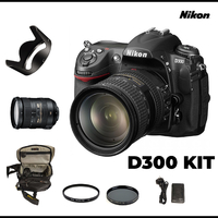 Full KIT Nikon D300 Digital SLR Camera 18-200mm Lens CMOS DX-Format DSLR 12.3MP