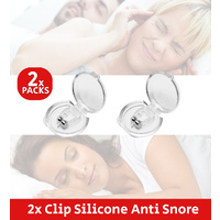 2x Aid Device Nasal Apnea Anti Snore Stop Snoring Nose Magnetic Silicone Clip