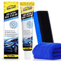 OneLux Car Glass Oil Film Cleaner Removal Cream Paste Windscreen Water Spot Remover KIT, 30g