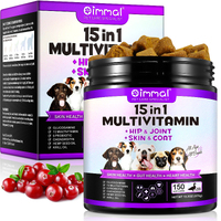 Oimmal 15in1 Multi vitamins Hip Joint Skin Coat Health Treats Chewables Dogs Chews