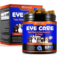 oimmal Eye Care Tear Stain & Eye Support for Dogs - Chewables Chews (150pcs per Pack)
