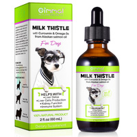 Oimmal Milk Thistle for Dog Liver Support Drops Health Care Kidney Supplement Liquid  (60ml)