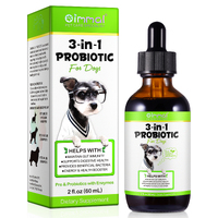 Oimmal 3in1 Probiotic for Dogs Diarrhea Gut Bowel Health Support Digestion Supplement Liquid, 60ml