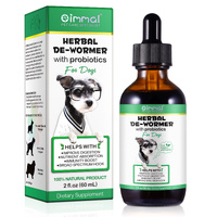 Oimmal Herbal De-Wormer with Probiotics for Dogs Liquid Drops, 60ml