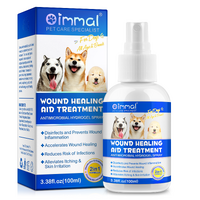 Oimmal Natural Pet Dog Wound Spray Skin Care Gentle Cleansing Bites Scratches Cuts Irritations, 100ml