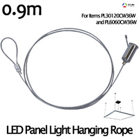 O-Lin LED Panel Light Hanging Suspension Rope, for PL30120CW36W; PL6060CW36W, 0.9m Long, 1 in a Pack