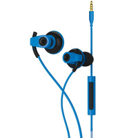 Blueant Pump Boost Headset - Wired HD Audio Sportbuds, Blue