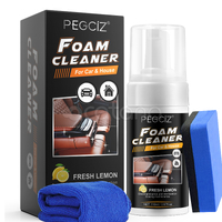 PEGCIZ Multi-Purpose Car & House Foam Cleaner Cleaning Interior Leather Stain Remover Kit Lemon, 110ml