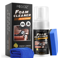 PEGCIZ Car Home Foam Cleaner Kit Cleaning Leather Stain Remover interior Multi-Purpose with Lemon (110ml)