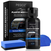 Car Plastic Trim Restorer kit -  Repair & Clean Nano Coating for Interior Parts, 50ml