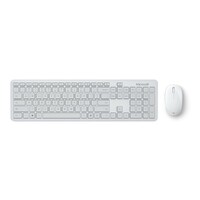 Microsoft Wireless Bluetooth Desktop Keyboard & Mouse Combo Bundle English Glacier QHG-00047