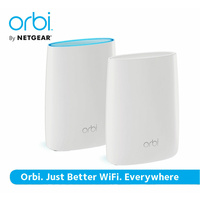 NETGEAR Orbi High-performance AC3000 Tri-band Wireless Gigabit Home Mesh Wi-Fi System Router RBK50