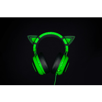 Razer Kitty Ears for Kraken Headsets: Compatible with Kraken 2019, Kraken TE Headsets - Adjustable Strraps - Water Resistant Construction - Green