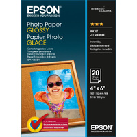Epson 6 x 4 """" Photo Paper Glossy  20 Sheet