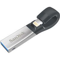 SanDisk iXpand Slim Flash Drive 128GB Grey Ios USB 3.0