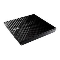 Asus SDRW-08D2S-U LITE BLACK  External Slim DVD BURNER 8X DVD WRITING SPEED USB 2.0 INTERFACE