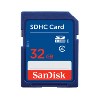 SD Memory Card SanDisk 32GB SDHC Blue SDSDB-032G-B35
