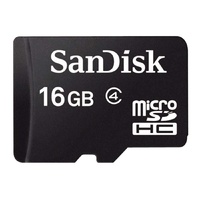 microSD Memory Card 16GB Mobile Phones SDHC SanDisk Class 4 SDSDQM-016G-B35