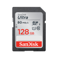 SD Memory Card 128GB SanDisk Ultra SDXC UHS-I Class10 80 MB/s SDSDUNC-128G-GN6IN