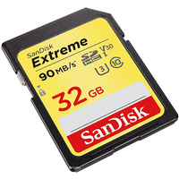 SD Memory Card SanDisk 32Gb UHS-I 90MB/s Class 10 SDSDXVE-032G-GNCIN
