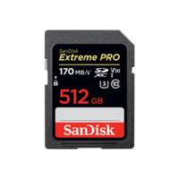 SD Memory Card 512Gb SDXC SanDisk Extreme Pro UHS-I 170MB/s SDSDXXY-512G-GN4IN