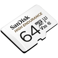 microSD SDXC Memory Card 64GB 4K U3 SanDisk High Endurance SDSQQNR-064G-GN6IA