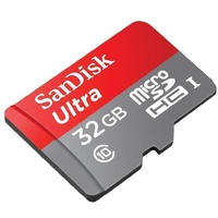 microSD SDHC Memory Card 32GB SanDisk Ultra UHS-I Class 10 A1 SDSQUAR-032G-GN6MA