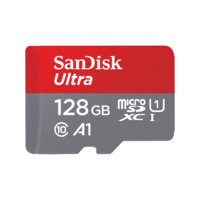 MicroSDXC Card with Adapter 128GB Sandisk Ultra A1 100MB/s SDSQUAR-128G-GN6MA