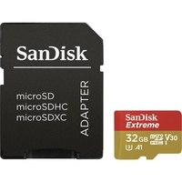 microSD Card SanDisk Extreme 32GB U3 UHS-I Class 10 SDSQXAF-032G-GN6MA