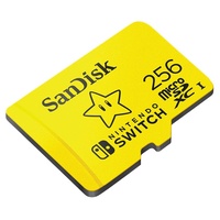 Nintendo Switch MicroSD SDXC Memory Card SanDisk 256GB SDSQXAO-256G-GNCZN