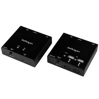 Startech ST121 USB HD HDMI over CAT6 Video Extender with 4-port USB Hub 1080p up to 50m