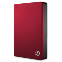 Seagate 4TB Backup Plus 2.5" Portable USB 3.0 Hard Drive, 5400RPM, Red