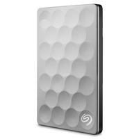 Seagate Backup Plus Ultra 2TB 2.5"""" USB3.0 Portable Hard Drive, 9.6mm Thick and Slim, Platinum
