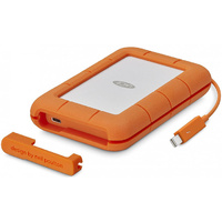 External HDD 4TB Rugged USB-C Thunderbolt Portable Drop Resistance Orange LaCie STFS4000800