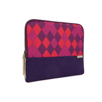 STM Grace 11" soft sleeve for MacBook, Ultrabook or other similarly sized laptops, Purple diamonds
