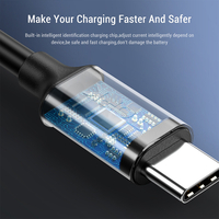 3.0A Voltage Cable Usb C Type-C Fast Charging Speed Quick LED Display Huawei