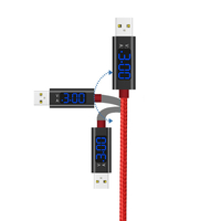 LED Display Voltage 3.0A Cable Usb C Type-C Fast Charging Speed Huawei Samsung
