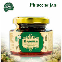 Organic Pine Cone Jam by Sibirskiy Znakhar, 120g, 90ml Glass Jar